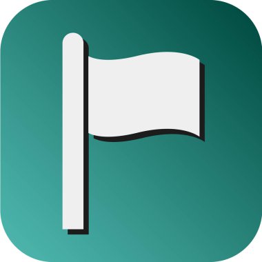 Kişisel ve Ticari Kullanım için Bayrak Vektörü Glyph Gradyan Arkaplan Simgesi