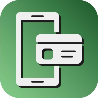 Kişisel ve Ticari Kullanım İçin Ödeme Yöntemi Vektör Gradyan Arkaplan Simgesi