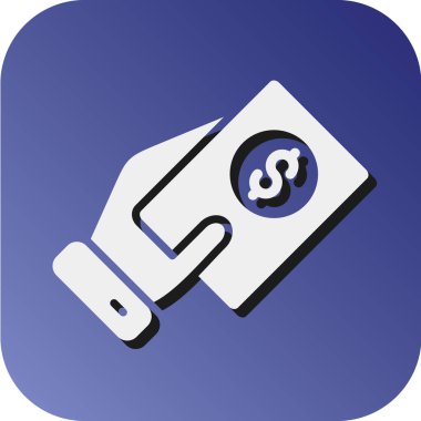 Kişisel ve ticari kullanım için Ödeme Vektörü Glyph Gradyan Arkaplan Simgesi