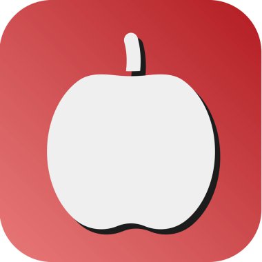 Kişisel ve ticari kullanım için Elma Vektörü Glyph Gradyan Arkaplan Simgesi