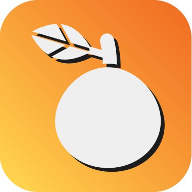 Kişisel ve ticari kullanım için Nashi Armut Vektörü Glyph Gradyan Arkaplan Simgesi