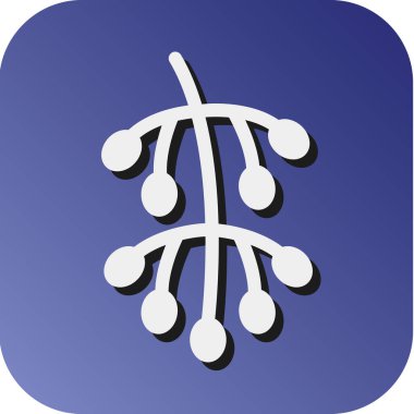 Kişisel ve Ticari Kullanım İçin Hackberry Vektörü Glyph Gradyan Arkaplan Simgesi