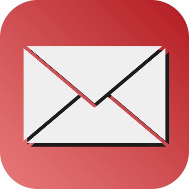 Kişisel ve ticari kullanım için Zarf Vektörü Gradyan Arkaplan Simgesi