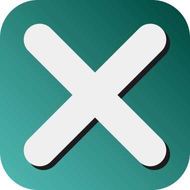 Kişisel ve Ticari Kullanım için Vektör Gradyan Arkaplan Simgesini İptal Et