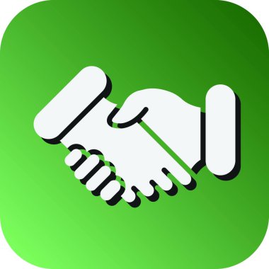 Kişisel ve ticari kullanım için El Sarsıcı Vektör Glyph Gradyan Arkaplan Simgesi