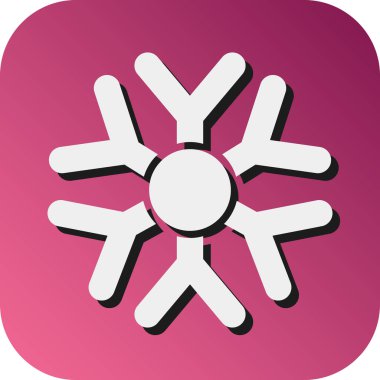 Kişisel ve Ticari Kullanım İçin Kış Vektörü Glyph Gradyan Arkaplan Simgesi