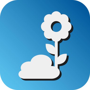 Kişisel ve ticari kullanım için Spring Vector Glyph Gradyan Arkaplan Simgesi