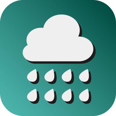 Kişisel ve ticari kullanım için Yağmur Vektörü Glyph Gradyan Arkaplan Simgesi