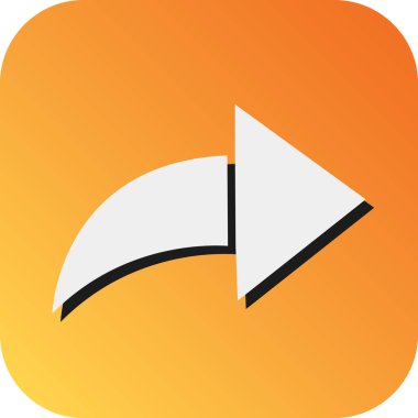 Kişisel ve Ticari Kullanım için Vektör Vektörü Glyph Gradyan Arkaplan Simgesine Yanıtla