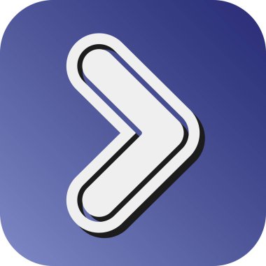 Sağ Sembol Vektörü Glyph Gradyan Kişisel ve Ticari Kullanım Simgesi