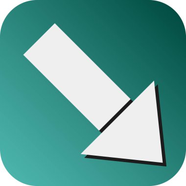 Kişisel ve ticari kullanım için Sağ Alt Vektör Gradyan Arkaplan Simgesi