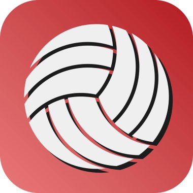 Kişisel ve ticari kullanım için Voleybol Vektörü Glyph Gradyan Arkaplan Simgesi