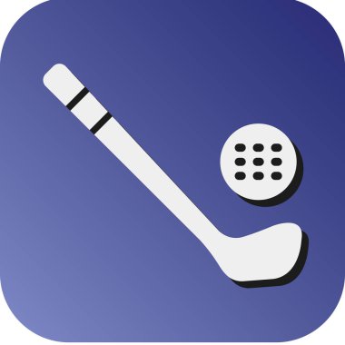 Kişisel ve ticari kullanım için Golf Vektörü Glyph Gradyan Arkaplan Simgesi