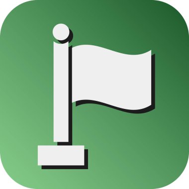 Kişisel ve Ticari Kullanım için Bayrak Vektörü Glyph Gradyan Arkaplan Simgesi