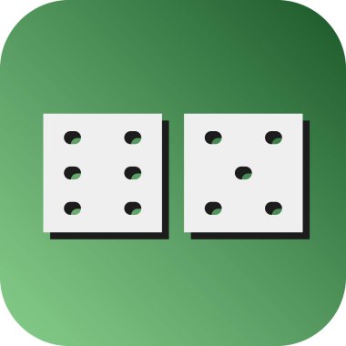 Kişisel ve ticari kullanım için Zar Vektörü Glyph Gradyan Arkaplan Simgesi