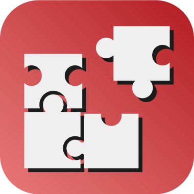 Kişisel ve Ticari Kullanım İçin Yapboz Vektörü Gradyan Arkaplan Simgesi