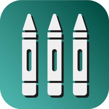 Kişisel ve ticari kullanım için Boya Kalemi Vektörü Gradyan Arkaplan Simgesi