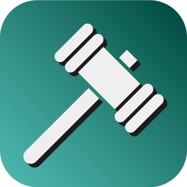 Oyuncak Çekiç Vektörü Glyph Gradyan Kişisel ve Ticari Kullanım Simgesi