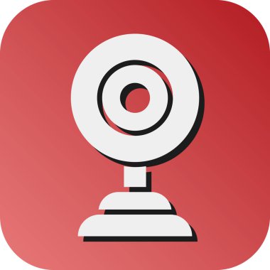 Kişisel ve ticari kullanım için Web Kamerası Vektörü Gradyan Arkaplan Simgesi