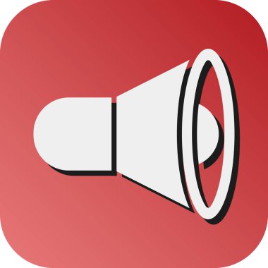 Kişisel ve Ticari Kullanım İçin Sözcü Vektörü Glyph Gradyan Arkaplan Simgesi