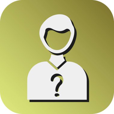 Kişisel ve Ticari Kullanım İçin Kayıp Kişiler Vektörü Glyph Gradyan Arkaplan Simgesi