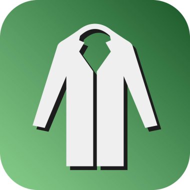 Kişisel ve ticari kullanım için Uzun Palto Vektörü Glyph Gradyan Arkaplan Simgesi