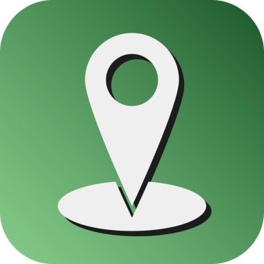 Kişisel ve ticari kullanım için GPS Vektörü Gradyan Arkaplan Simgesi