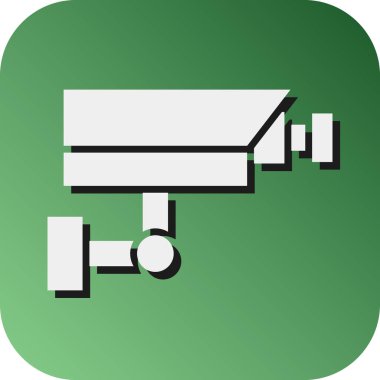 Kişisel ve ticari kullanım için CCCTV Vektörü Glyph Gradyan Arkaplan Simgesi