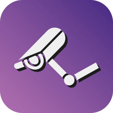 Kişisel ve ticari kullanım için CCCTV Vektörü Glyph Gradyan Arkaplan Simgesi