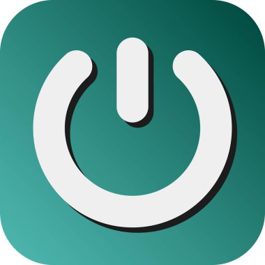 Kişisel ve Ticari Kullanım İçin Güç Vektörü Glyph Gradyan Arkaplan Simgesi