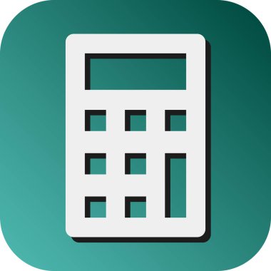 Kişisel ve Ticari Kullanım için Hesap Makinesi Vektörü Gradyan Arkaplan Simgesi