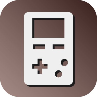 Kişisel ve ticari kullanım için Oyun Konsolu Vektörü Glyph Gradyan Arkaplan Simgesi