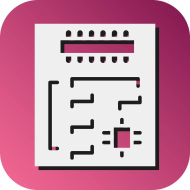 Kişisel ve Ticari Kullanım İçin Ana Kart Vektör Gradyan Arkaplan Simgesi