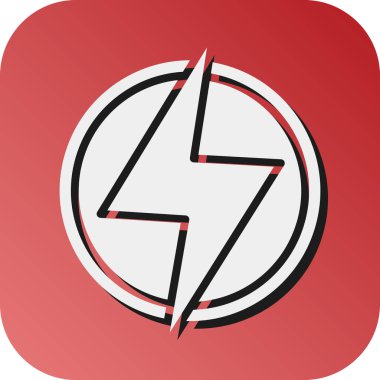 Kişisel ve ticari kullanım için Elektrik Vektörü Glyph Gradyan Arkaplan Simgesi