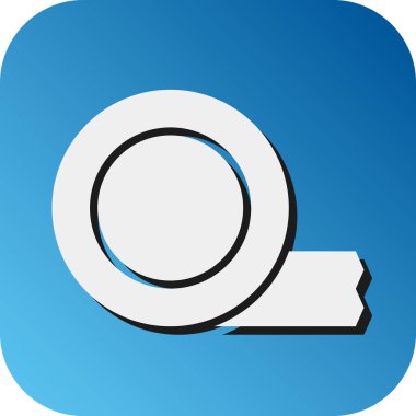 Kişisel ve Ticari Kullanım için Teyp Vektörü Glyph Gradyan Arkaplan Simgesi Yalıtılıyor