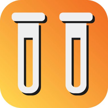 Test Tüpleri Vektör Gradyan Arkaplan Simgesi Kişisel ve Ticari Kullanım İçin