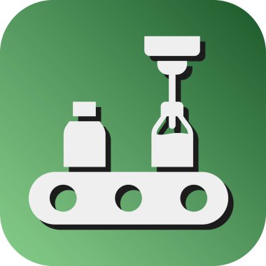 Kişisel ve ticari kullanım için Vektör Glyph Gradyan Arkaplan Simgesi Üretiliyor