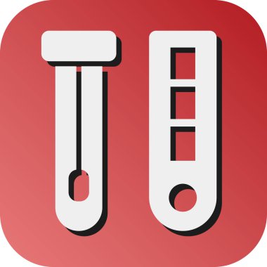 Kişisel ve Ticari Kullanım İçin PCR Test Vektörü Glyph Gradyan Arkaplan Simgesi