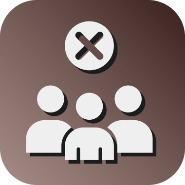 Kişisel ve Ticari Kullanım İçin Kalabalık Vektör Gradyan Arkaplan Simgesinden Kaçının