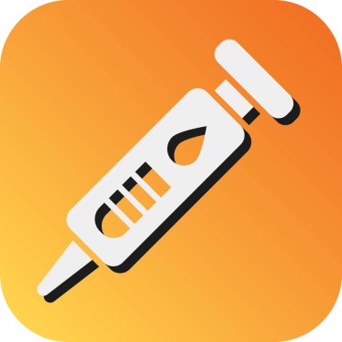 Kişisel ve ticari kullanım için Blood Lancet Vektörü Glyph Gradyan Arkaplan Simgesi