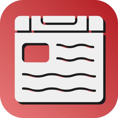 Kişisel ve Ticari Kullanım İçin Haber Vektörü Glyph Gradyan Arkaplan Simgesi