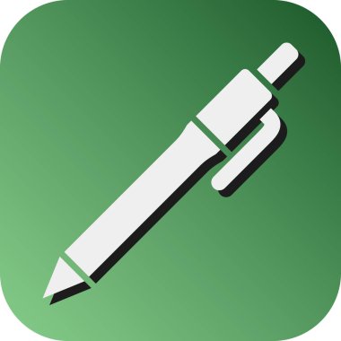 Kişisel ve ticari kullanım için Kalem Vektörü Glyph Gradyan Arkaplan Simgesi