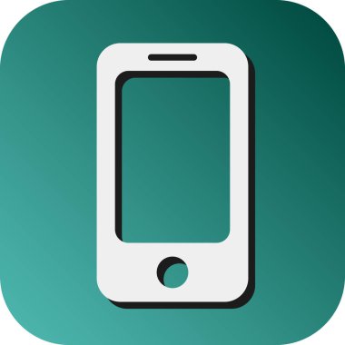 Kişisel ve Ticari Kullanım İçin Akıllı Telefon Vektörü Glyph Gradyan Arkaplan Simgesi