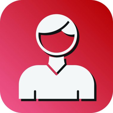 Kişisel ve ticari kullanım için Erkek Vektörü Kabartma Gradyan Arkaplan Simgesi