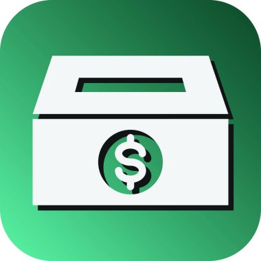 Kişisel ve ticari kullanım için Vektör Vektörü Glyph Gradyan Arkaplan Simgesi Bağışla