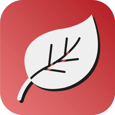 Kişisel ve ticari kullanım için Yaprak Vektörü Glyph Gradyan Arkaplan Simgesi