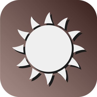 Kişisel ve Ticari Kullanım İçin Güneş Vektörü Glyph Gradyan Arkaplan Simgesi