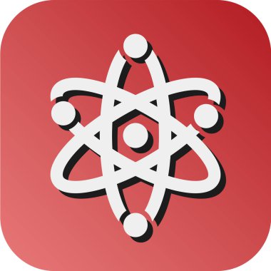 Kişisel ve ticari kullanım için Nükleer Vektör Gradyan Arkaplan Simgesi