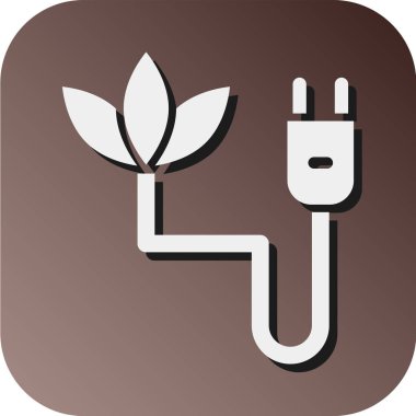 Kişisel ve Ticari Kullanım İçin Eko Eklenti Vektörü Gradyan Arkaplan Simgesi