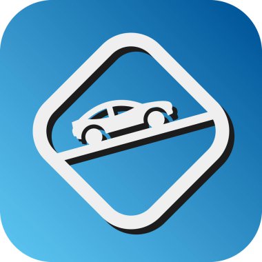 Kişisel ve ticari kullanım için Yükseklik Vektörü Glyph Gradyan Arkaplan Simgesi